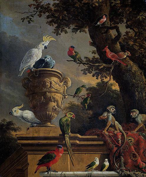 Melchior de Hondecoeter The Menagerie France oil painting art